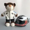 Toy Helmet Ornaments Motorcycle Jewelry Decoration Accessories Trunk Pendant Riding Clothing Spare Bear Lovers Collection Gifts 22343w