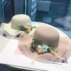 Wide Brim Hats Europe et les États-Unis Spring Suncreen Flowraps Fashion Edge Dome Shade dames Summer Beach Prew Hat