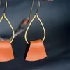 Handgemaakte lederen oorbellen van de oormanchet voor vrouwen 2022 Mode Voorbeeld sieraden