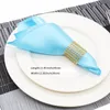 50 PCs 30cm de guardanapos de cetim quadrado lenço sólido para festa de casamento El Restaurant Table Decoration Home Dinner Plowpkin 220610GX