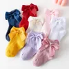 Chaussettes pour bébés filles, avec nœud, robe de princesse, à volants, respirantes, Falbala, printemps été, chaussettes européennes et espagnoles pour enfants