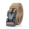 Ceinture tactique officielle, véritable ceinture à boucle magnétique à dégagement rapide, accessoires de sport en Nylon véritable souple