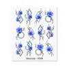 Naklejki naklejki Harunouta kolorowe linie linie Water Paznokcie naklejka brokat francuski design kwiat leaef dekoracja suwakowa dla sztuki marmarksticke