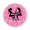 Manicure Salon Wall Clock Nail Salon Spa Personalized Wall Clock Custom Artwork Pedicure Art Nail Studio Business Wall Art Decor Y1023652