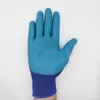 Cinq doigts gants en latex en relief de protection du travail