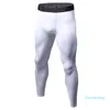 Calça masculina moda masculina cores sólidas à prova de suor Sports esportivos respiráveis ​​e respiráveis ​​compressão compression rankgers calças de fitness