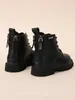 Toddler Boys Lace-up Front Chunky Combat Boots SHE