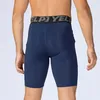 Aangepaste mannen Snel droge kortlopende leggings Compressie Gym Fitness panty Bodybuilding Sports shorts Elastisch ondergoed 220704