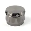 Unique 4 Colors Four-layer Grinders Zinc Alloy Drum Shape Smoke Grinder Smoking Accessories 63mm*46mm Size 4 Layers Small Herb Grinder Tobacco Crusher 5963
