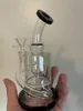 Klein Recycler Petrol Teçhizatları Harnaklar Küçük Cam Su Bongs Duman Boru Bubbler Dab Bong ile 10mm Banger