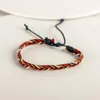 Bracelets de charme tecidos lotes de pulseira de corda de macramamento artesanal ajustável para mulheres por atacado #ky301charm lars22
