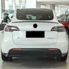 1 زوج لـ Tesla Model 3 2016 2017 2018 2019 2020 2022 مصباح الضباب الخلفي ضوء الفرامل الديناميكي العاكس الإشارة LED LED