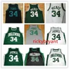 XFLSP Nikivip College Inglewood High School Basketball Jersey Paul 34 Pierce Jersey Throwback Green Stitched Вышивая вышива