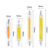 Ampoules 2 pièces R7S LED COB Tube de verre 78mm 118mm Superbright J78 J118 ampoule AC110V 220V maison remplacer lampe halogène LED