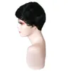 Short Pixie Cut Human Hair Brazilian none lace machine made Wigs for Black Women Glueless Wigs Pre Plucked