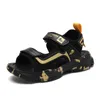 Sommer Strand Wasser Kinder Sandalen Mode Schuhe Leichte Rutschfeste Weichen Boden Schattierung Leder Jungen Bequem 220607