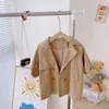 Fashion Baby Girl Boy Trench Cotton Baby Toddler Kid Windshield Jacket Autumn Spring Fabric Jacket Child Runaway Clothes 1-7Y J220718