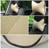 Yastık/Dekoratif Yastık PC Sandalyesi Yastık Sahte Deri Delikli Boyun Boyun Araba Başlıkları Otomatik Dekoratif Güvenlik Malzemeleri S4N1Cushion/Dekor