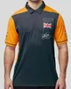 Men Polos F1 Summer Formula One Shirt McLaren الرسمي 2021 زر الفريق القصيرة الأكمام أحدث دعوى سباقات القمصان القابلة للتنفس