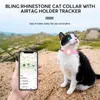 Collari per cani Guinzagli Collare regolabile per gatti per animali domestici con campanello di lusso per piccoli e gatti Custodia Apple Airtag AccessoriCane