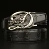 Ceintures Crocodile Alligator ceinture pour hommes bracelet de luxe boucle automatique peau de vache en cuir véritable 2022 concepteur de haute qualité décontracté Fas3746936