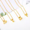 Pendentif Colliers Lettre Initiale Pour Femmes Filles Minuscule A-Z Collier En Acier Inoxydable Or Bff Glamour Bijoux GiftPendant Sidn22