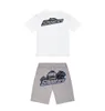 23ss Edição Limitada TrapStar T-Shirt Manga Curta Shorts Shooter Terno London Street Fashion Cotton Comfort Couple S-3XL