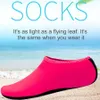 Su spor ayakkabıları terlik yüzme kaymaz dalış çorapları saf renkli yaz plaj ayakkabıları sahil spor ayakkabı