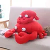30 cm50 cm kawaii grappige krab plush kussen zachte rode krab gevulde cartoon dierenspeelgoed sofa home decoratie kussen poppen vrienden cadeau j220729