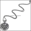 Pendant Necklaces Pendants Jewelry Ready To Ship Retail Celtic Knot Magic Both Sided Necklace Mens Stainless Steel Box Chain Drop Delivery