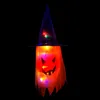Chapeaux de lumière clignotante LED d'Halloween suspendus fête fantôme habiller chapeau d'accessoires d'horreur rougeoyants