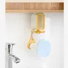 Haken rails 360 ° roterende opberg haak sleutelhouder zelfklevend 6 hangende rek keuken organizer badkamer muur deurhaken