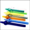 Andra rökningstillbehör Hushållens diverse Hemträdgårdstillverkning Mini Nectar Collector Colorf med 6 tum Nector Glass Straigh Dab Tub