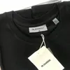 Hoogwaardige mode casual katoen oversized shortsleeve Custom Top Brand Black oneck T -shirt voor man en vrouw 220615