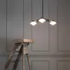 Pendant Lamps Nordic Glass LED Lights Modern Hanging Ceiling Restaurant Lustre Suspension Lamp Living Room Hanglamp