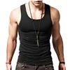 3 pz/lotto Cotone Mens Biancheria Intima Senza Maniche Canotta Muscolo Solido Maglia Canottiere O-Collo Gymclothing T-Shirt da uomo maglia Maschio 220601