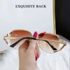 2022 Mode Rimless Solglasögon Kvinnor Zonnebril Dames Vintage Oculos de Sol Feminino Vasos Lunette de Soleil Femme Glasses Y220315