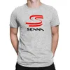 New Men's T Shirt Ayrton Senna F1 Formula One Driver Print Men And Women Casual Short-Sleeved Oversized Motorcycle Racing Extreme Sports T-shirt 7CV4