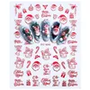 Christmas Nail Art Stickers Snowflake Santa Claus Bell Tree Self-adhesive Winter Nail Decals