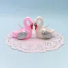 Fiori decorativi ghirlande Swan Love Bird Birthday Candele festeggiate Confessione di matrimonio Anniversario di San Valentino Accessorio per torta per San Valentino