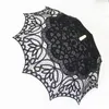 레이스 파라솔 크래프트 우산 우산면 후크 꽃 댄스 결혼식 스트레이트 나무 손잡이 베이지 색 파라솔