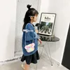 härlig baby tjejer tecknad mini handväska 2022 koreanska mode barn bowknot crossbody väska barn prinsessa söta båge mini plånböcker f1164