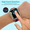 For Apple Watch Screen Films Compatible with iwatch 45mm 41mm 44mm 42mm 40mm 38mm Full Glue Tempered Glass Protector Smartwatch 1-7 series with retail package