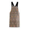 New Cotton Canvas Big Name Style Home Kitchen Fashion Apron Cooking Female Adult Waist Thin Breathable Male Work Y220426