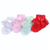 4 Pair/Lace Lace Bow Short Socks Born Baby Socks 220514