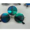 Solglasögon Tredje öga runt kvinnors reflekterande speglade svarta linssolglasögon Tre linser Eyewear Shades UV400Sunglasses7346175