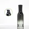 Pakowanie pustych gradientowych czarnych szklanych butelek balsamowych spary prasa pompa z wtyczką przenośne uzupełniające opakowanie kosmetyczne 40 ml 100 ml 120 ml