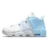 More Uptempos basketball shoes for mens womens up tempos scottie pippen Triple Black University Blue trainers sports sneakers runners