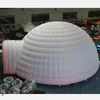 Attività all'aperto Tenda a cupola gonfiabile a igloo di 6 m di diametro con luce a led Workshop struttura bianca per congressi d'affari di mostre di matrimoni di eventi