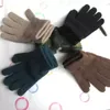 Gants de conduite à cyclisme chaud épais hommes gants gants de couleur unie couple couple chauffeur en tricot en laine complète mittens c0608g02
